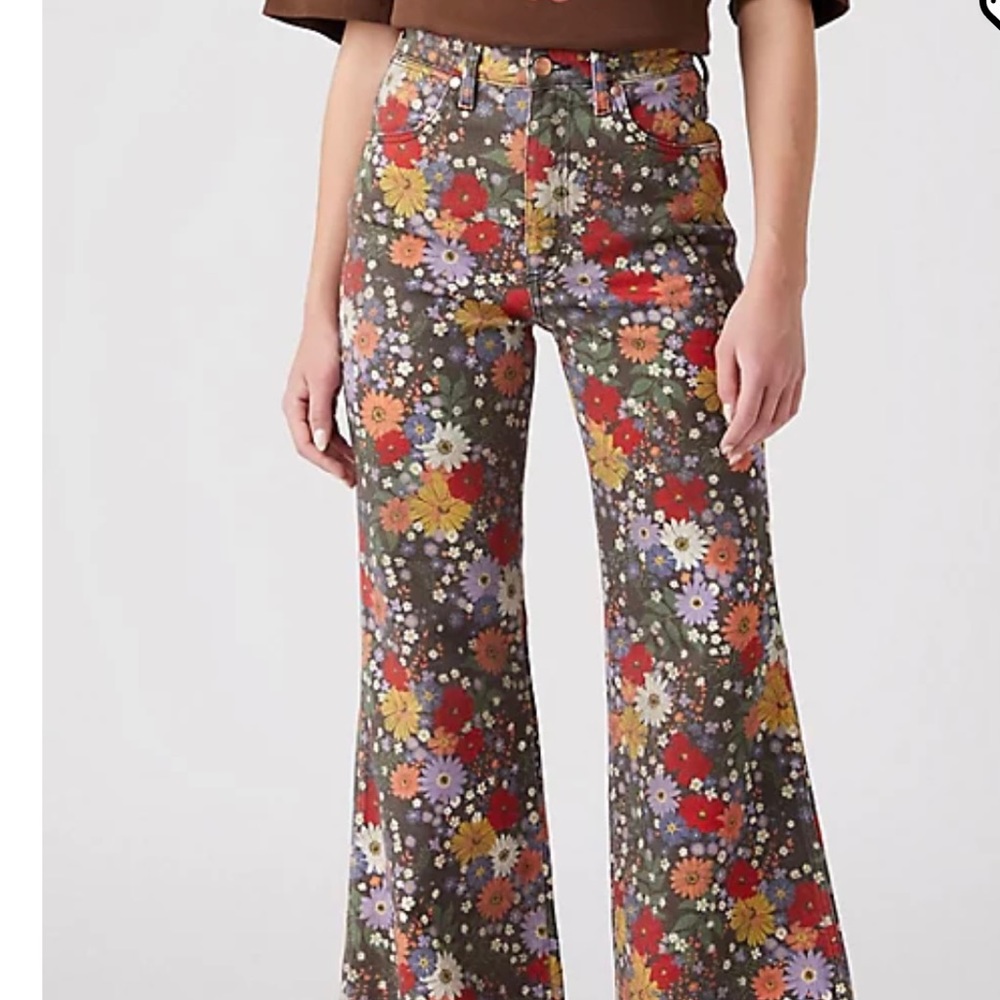 Wrangler Bloom floral flare jeans